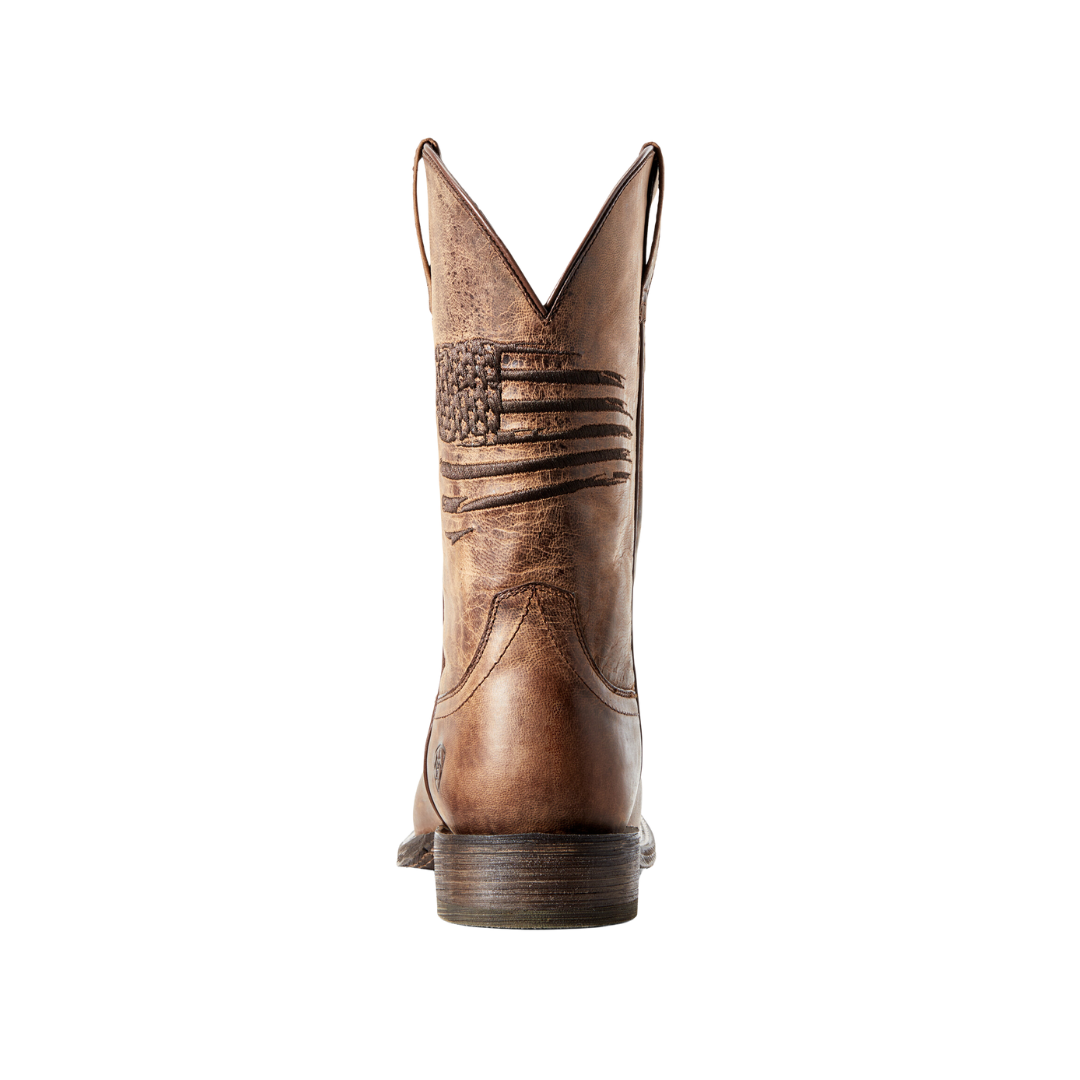 Ariat Men's Circuit Patriot Cowboy Weathered Tan Boots