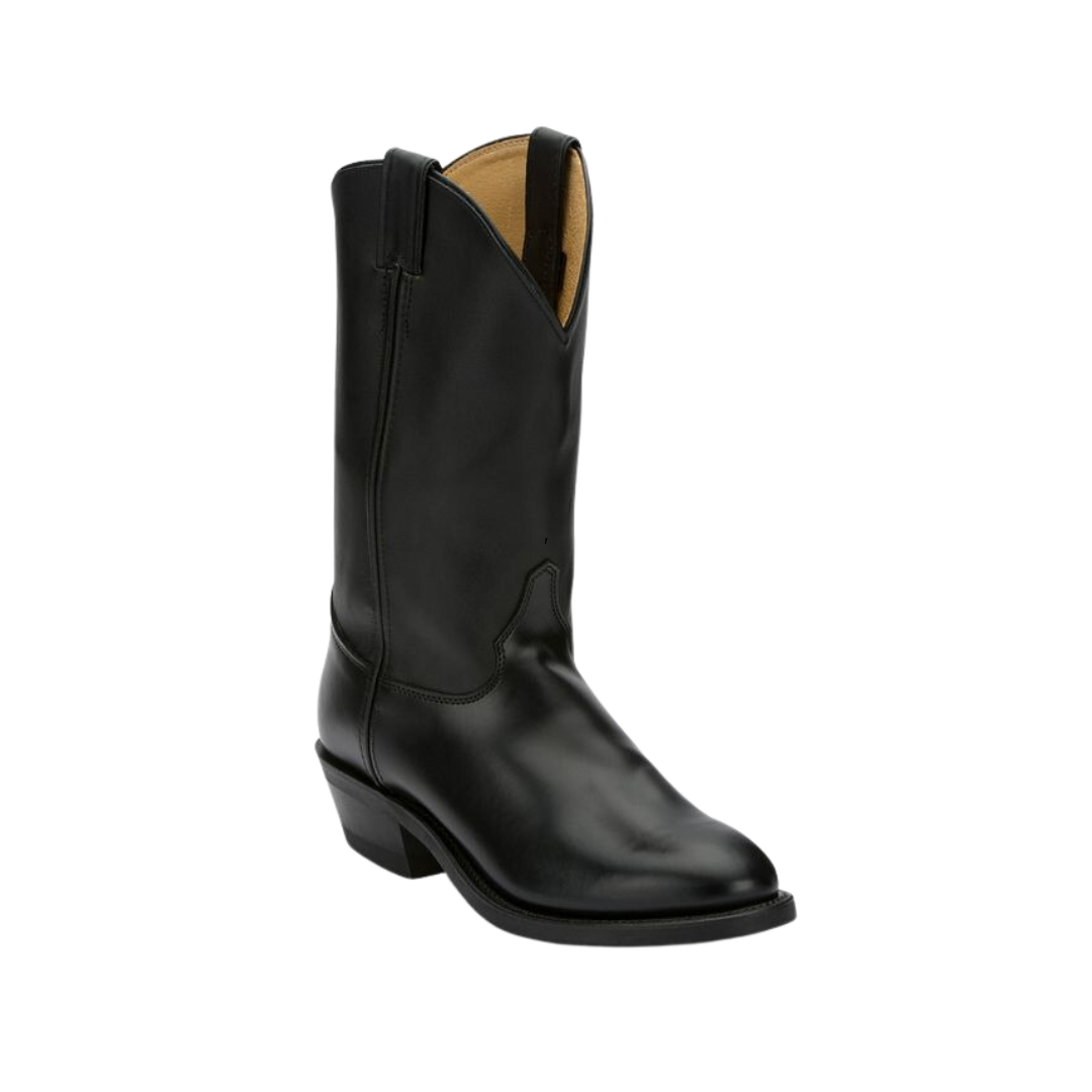 Justin Men's Tobias 12" Western Black Boots