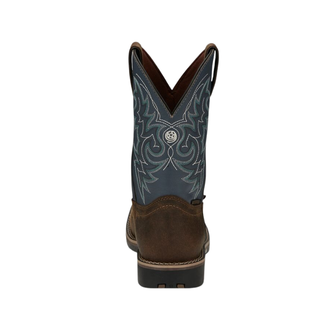Justin Men's Fireman Waterproof Work Brown Boots