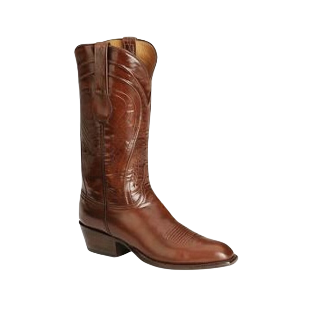 Lucchese Men's Classic Goat Skin Brown Boots