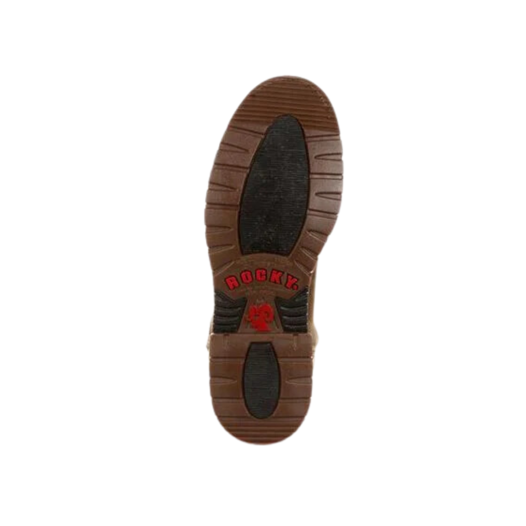 Rocky Boot Men's Original Ride Roper Western Trail Brown Boot