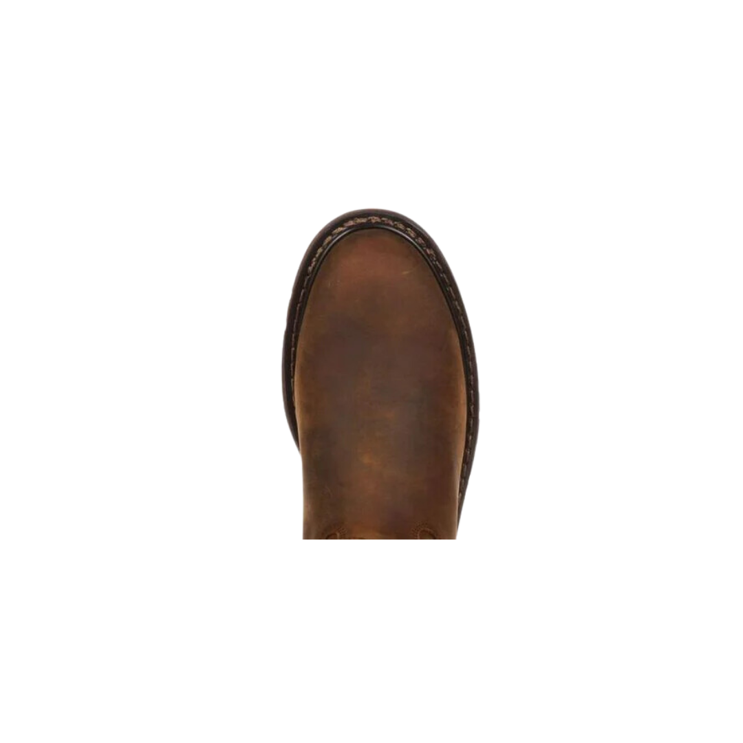 Rocky Boot Men's Original Ride Roper Western Trail Brown Boot