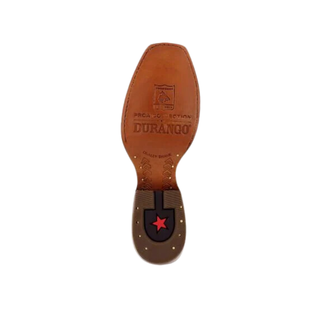 Rocky Boot Men's Durango Prca Collection Full Quill Ostrich Western Kango Tobacco And Rust Boot