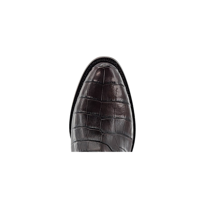 R Watson Nile Crocodile Chocolate Boots