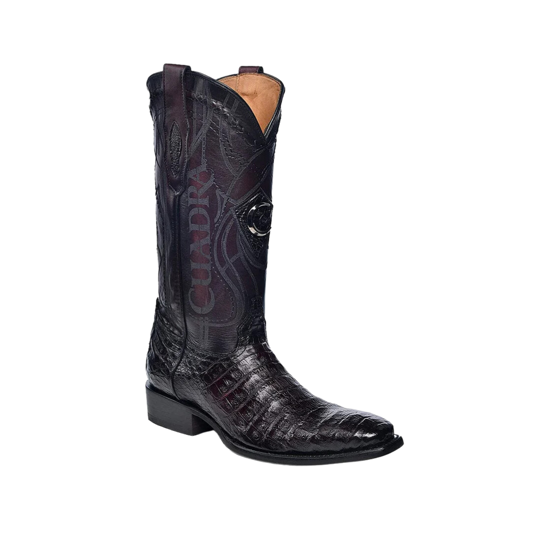 Cuadra Men's Fuscus Lomo Belly Cowboy Black Cherry Boots