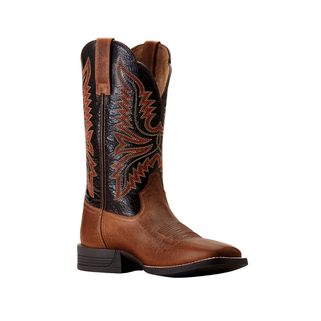 Ariat Men's Brush Creek Cowboy Mesa Than Thunder Brown Boots