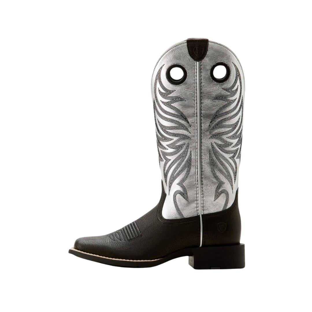 Ariat Women's Round Up Ryder Western Silver Boot