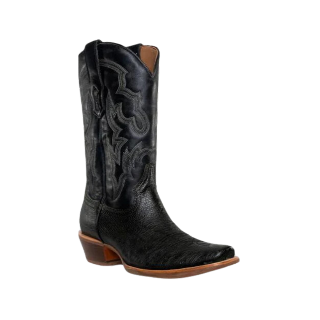 Corral Men's Smooth Ostrich Black Boots