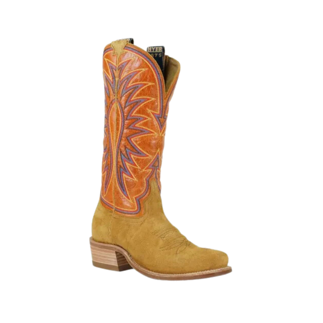 Hyer Men's 13 Western Spearville Cutter Bronze Tangerine Boots