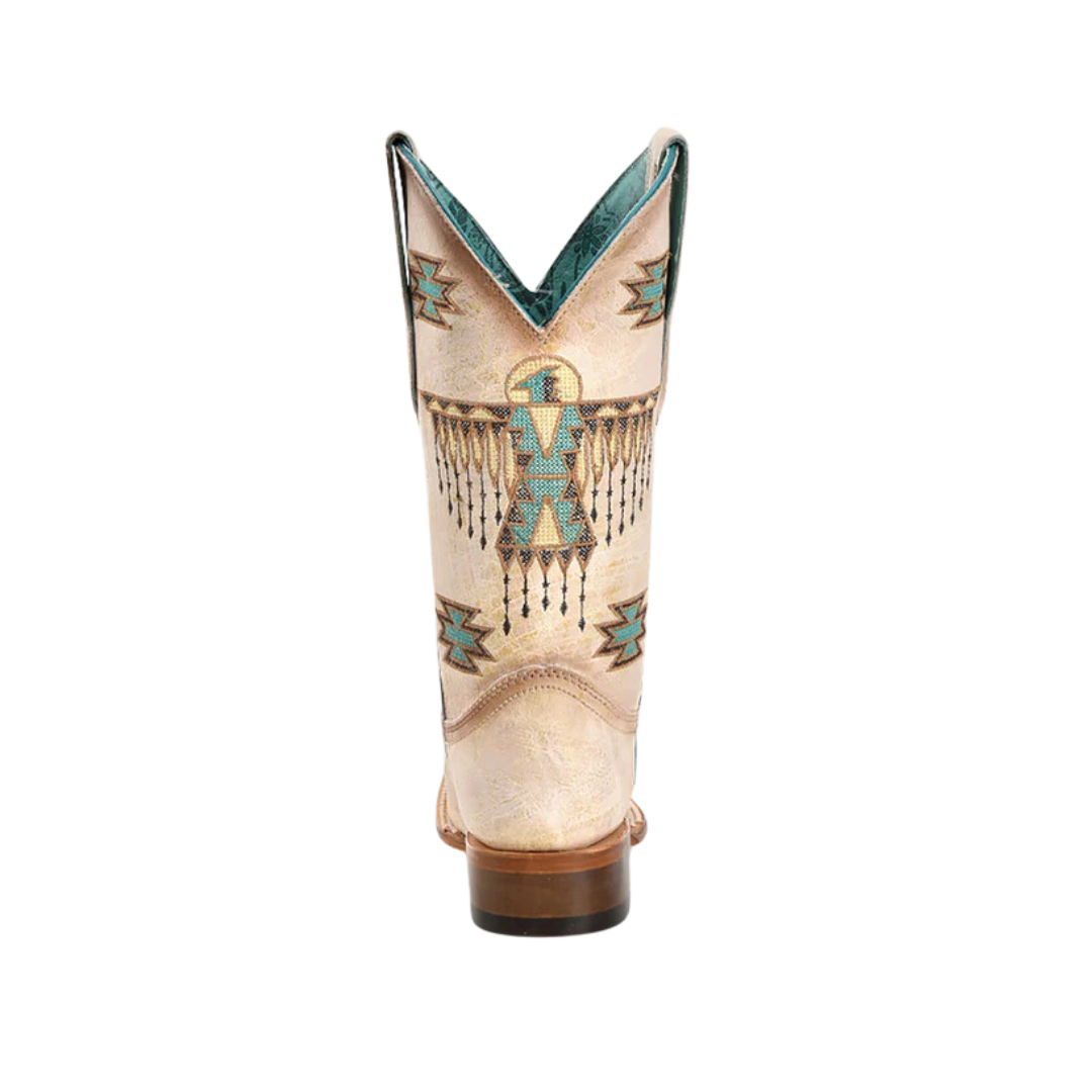 Corral Boots Women's Cowboy Woven Eagle White Boots