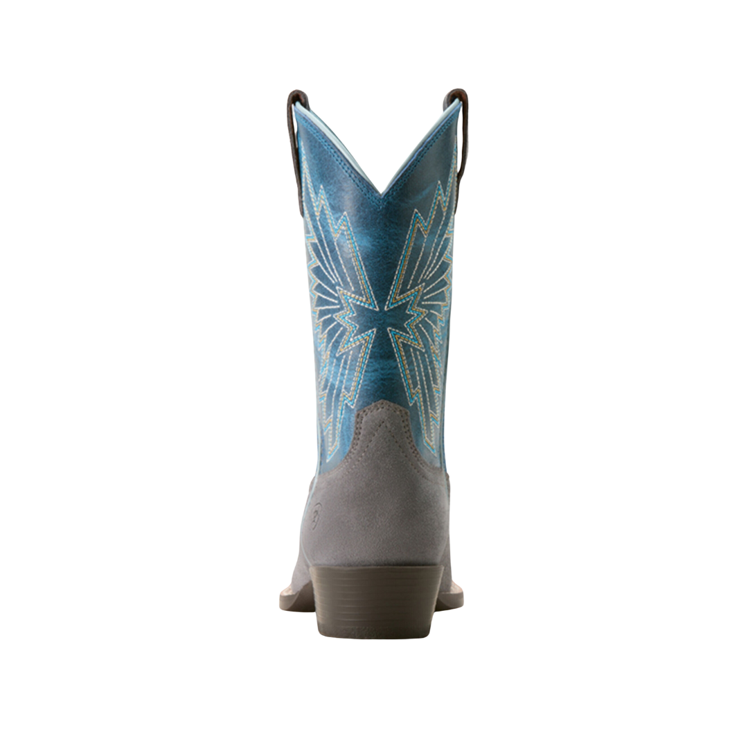 Ariat Youth Girl's Decatur Suede Blue Boots