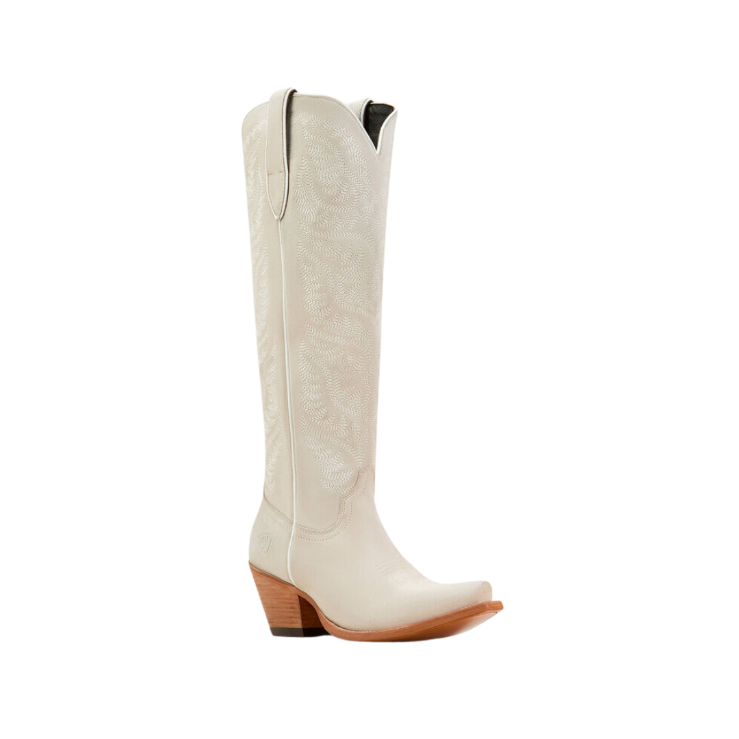 Ariat Women's Laramie Stretch Fit Western Oyester Suede Boots