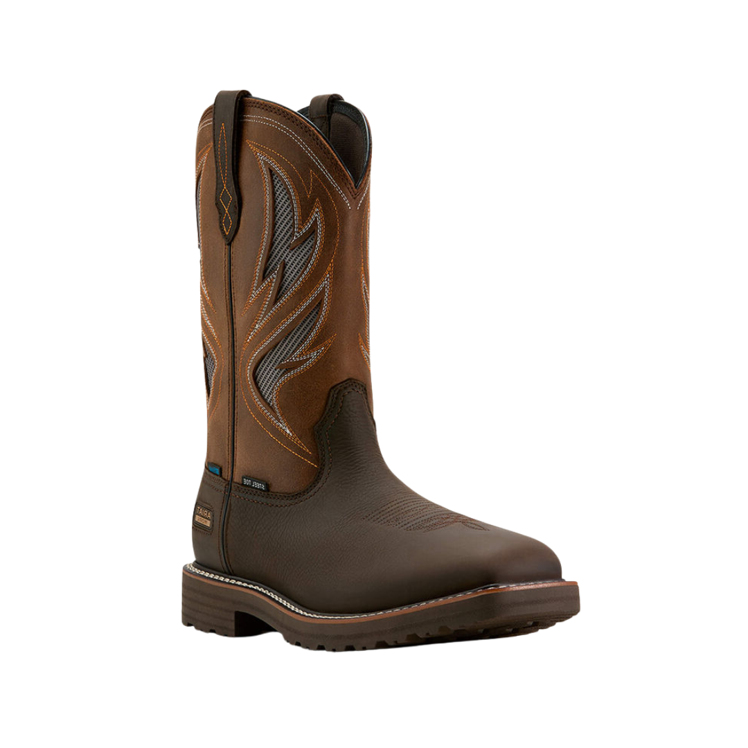 Ariat Men's Activator VentTEK Waterproof Wide Square Toe Steel Toe Work Boot
