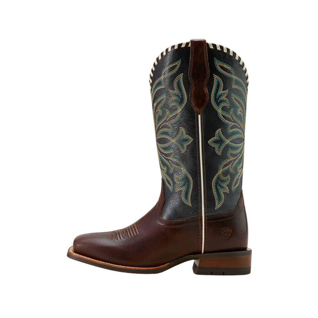 Ariat Men's Showdown Western Expresso Textured Blue Boots