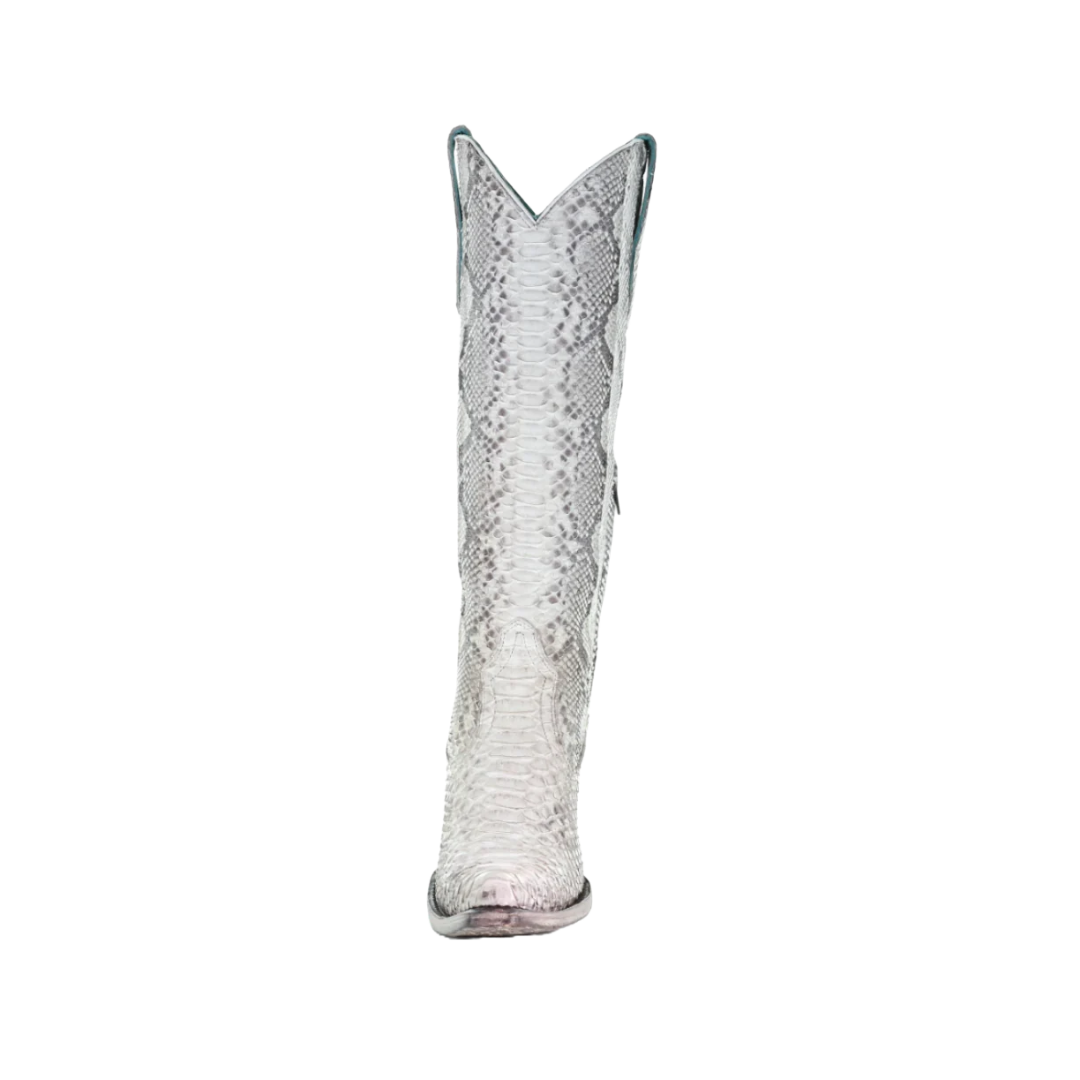 Corral Women's Natural Python Glitter Finish Boots