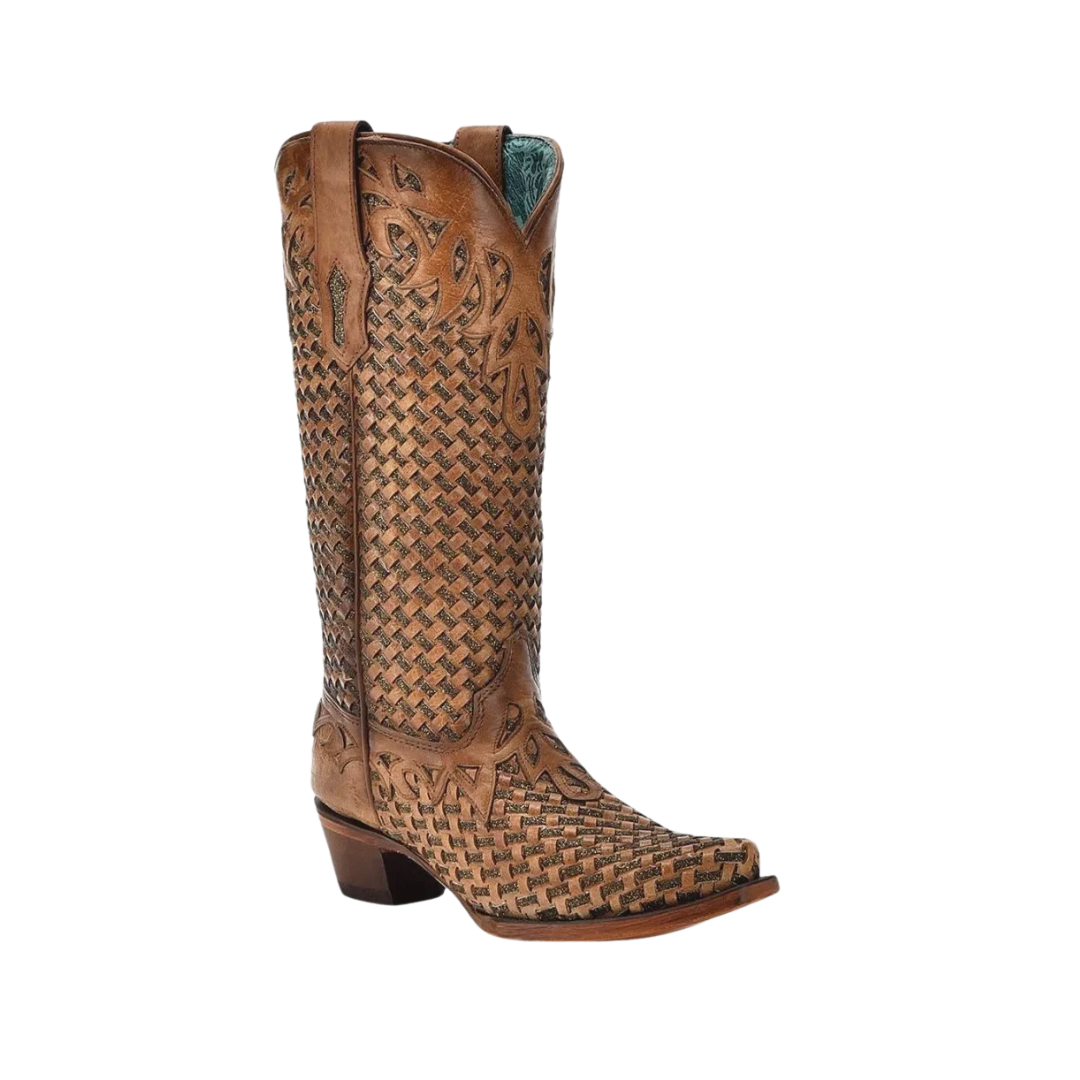 Corral Women's Sand Glitter Woven Boots