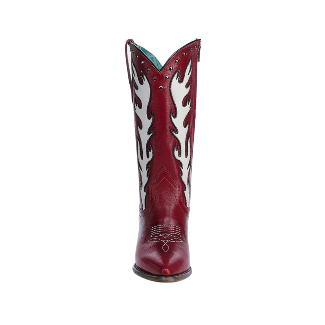 Corral Women's Embroidery Leather Red Boots
