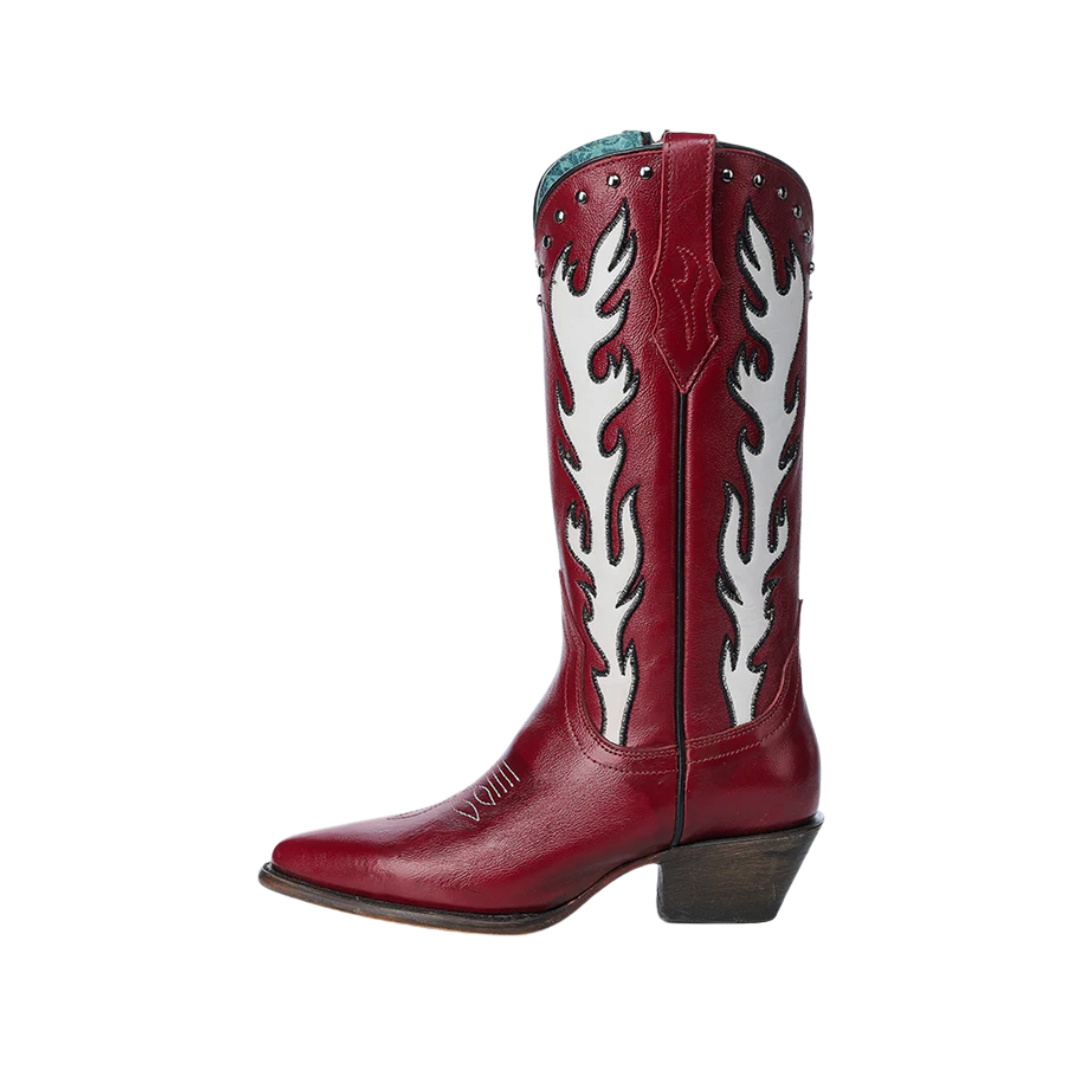 Corral Women's Embroidery Leather Red Boots