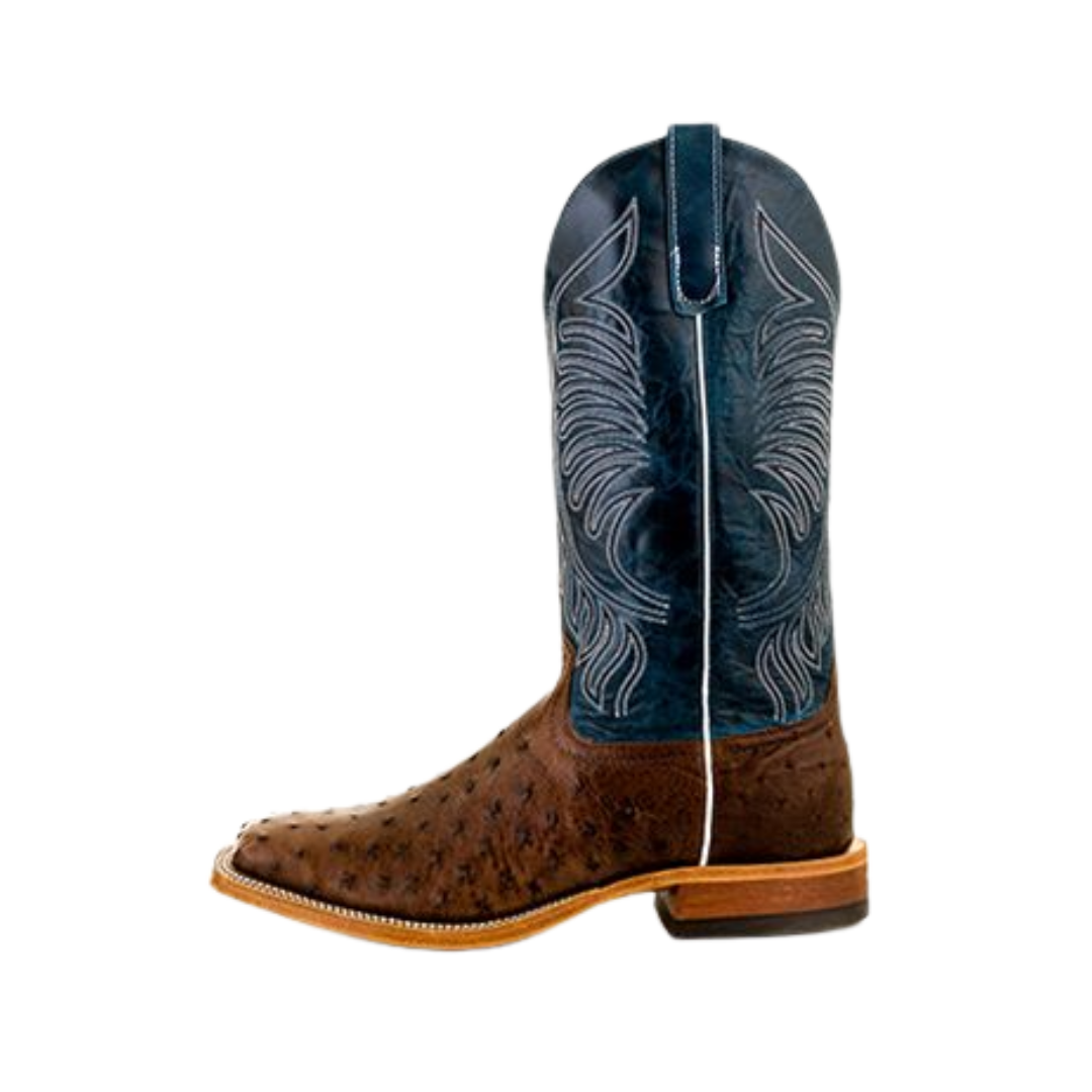 Cuadra Men's Kango Tobac Full Quill Ostrich Brown Boots