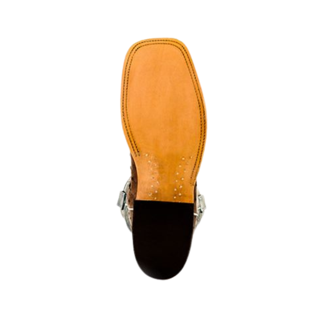 Cuadra Men's Kango Tobac Full Quill Ostrich Brown Boots