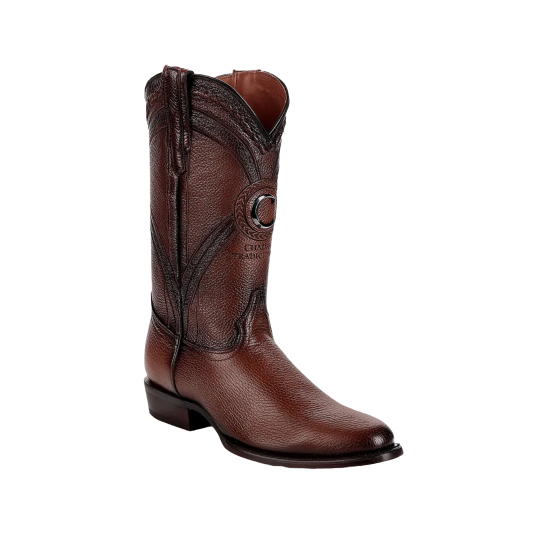 Cuadra Men's Deer Leather Honey Western Brown Boots