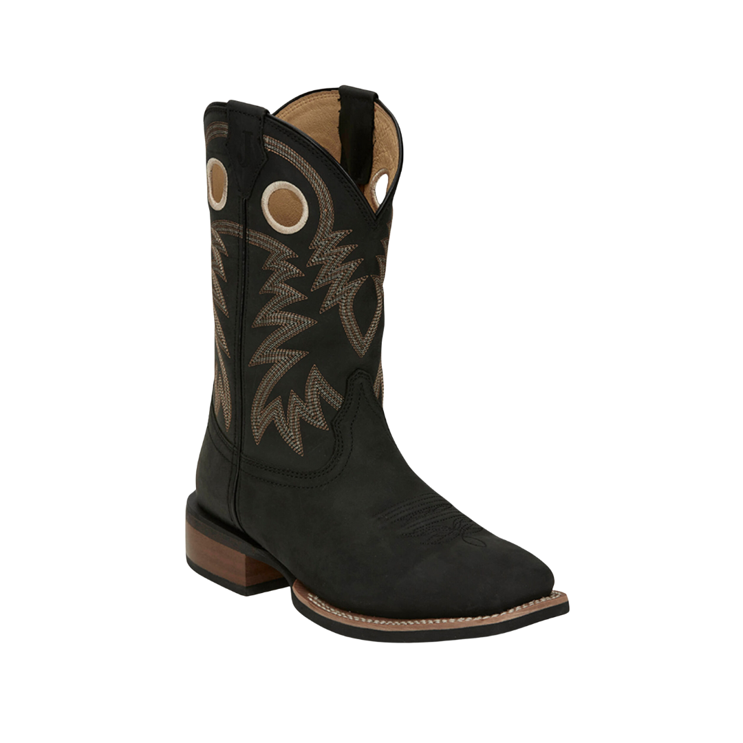 Justin Men's Shane Frontier Broad Square Black Boots