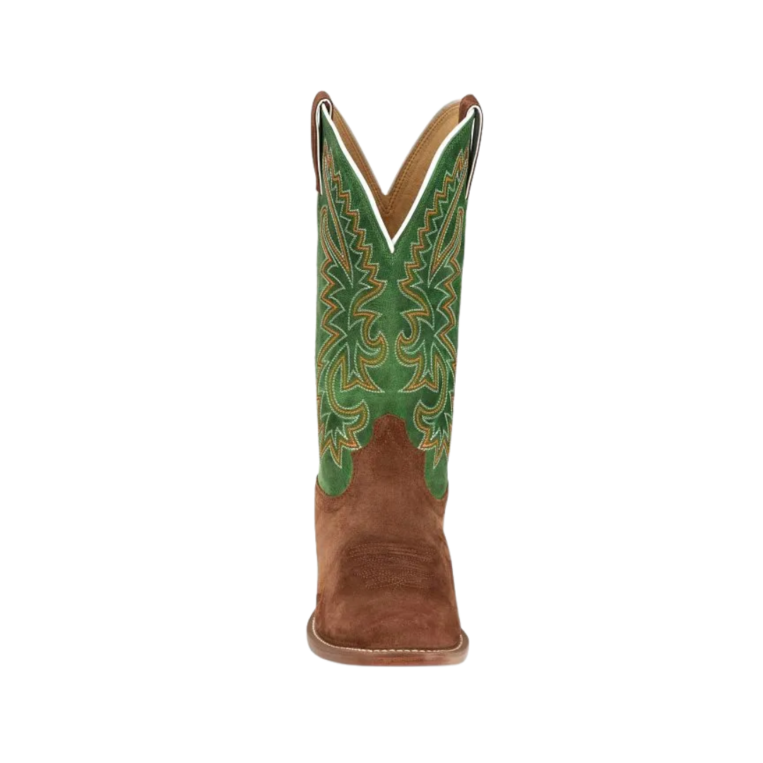 Justin Men's Western Alfalfa Green Goat Boots