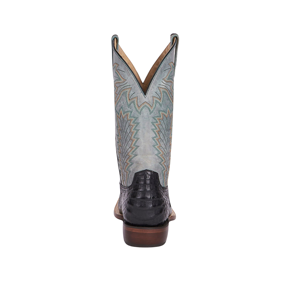 Lucchese Men's Caiman Goat Black Blue Boots
