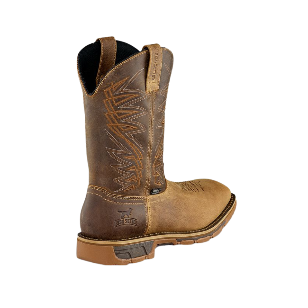 Irish Setter Men’s Marshall Steel Toe Waterproof Brown Boots