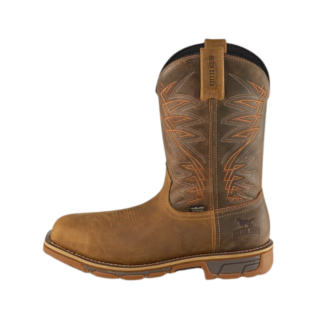 Irish Setter Men’s Marshall Steel Toe Waterproof Brown Boots