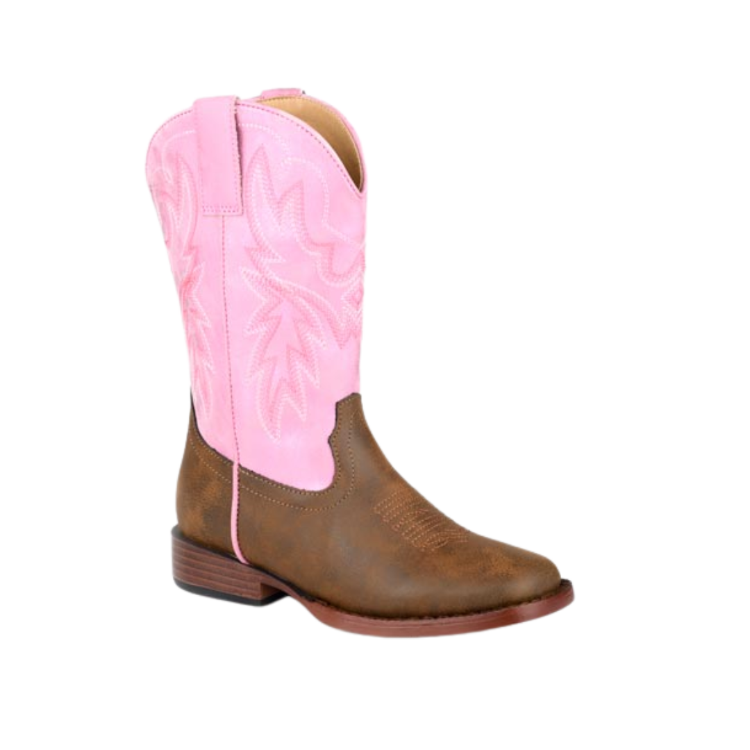 Roper Footwear Youth Girl's 10' Gretchen Pink Boots