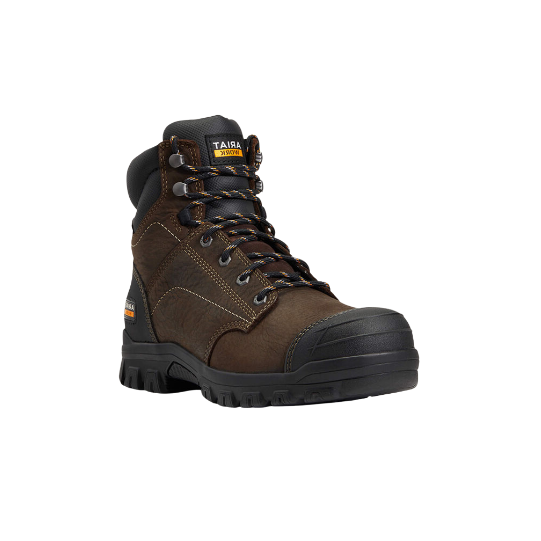 Ariat Women's Treadfast 6" Waterproof Steel Toe Dark Brown Work Boots