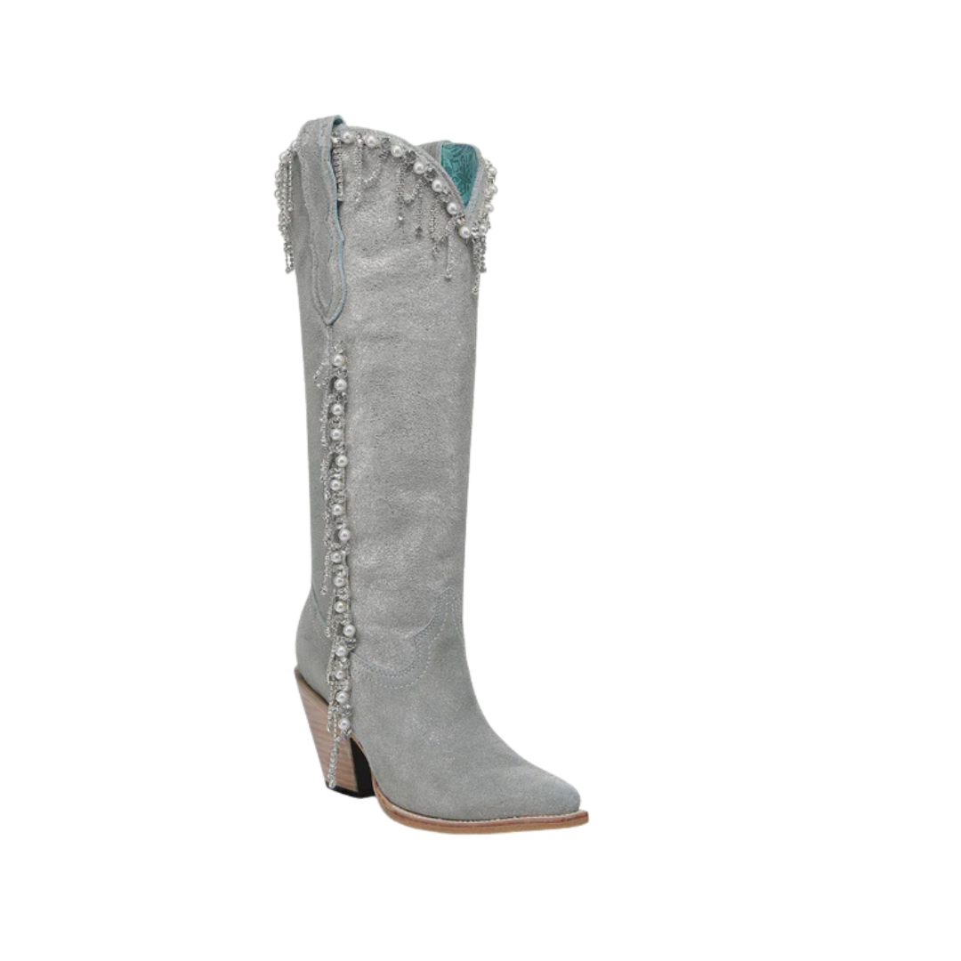 Corral Women's Crystals Top Silver Grey Boots
