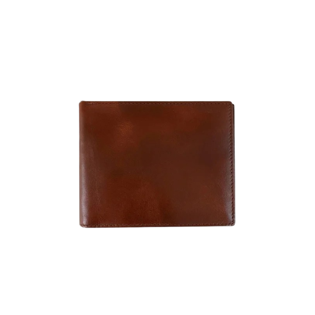 Gem Dandy Men's Leather Pass Case Brown Wallet