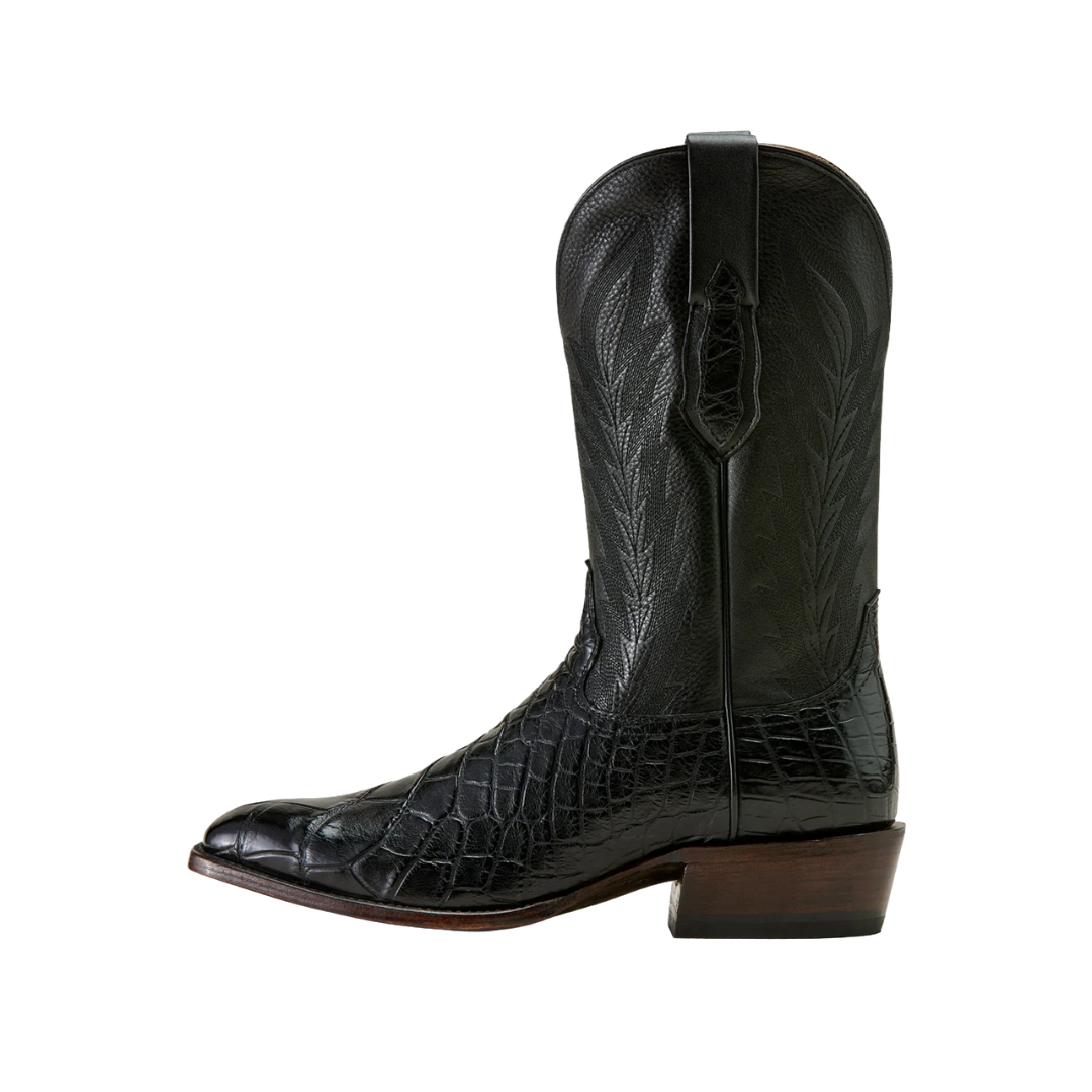 Ariat Men's Willie Alligator Western Black Boots