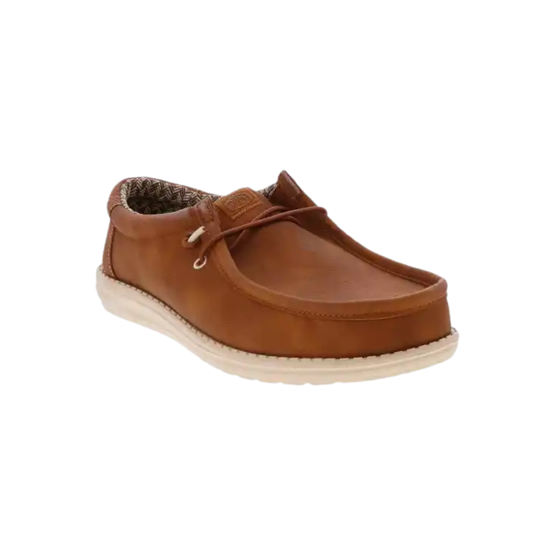HEYDUDE Men's Wally Vintage Classic Casual Shoes | Spice Brown | Size 13