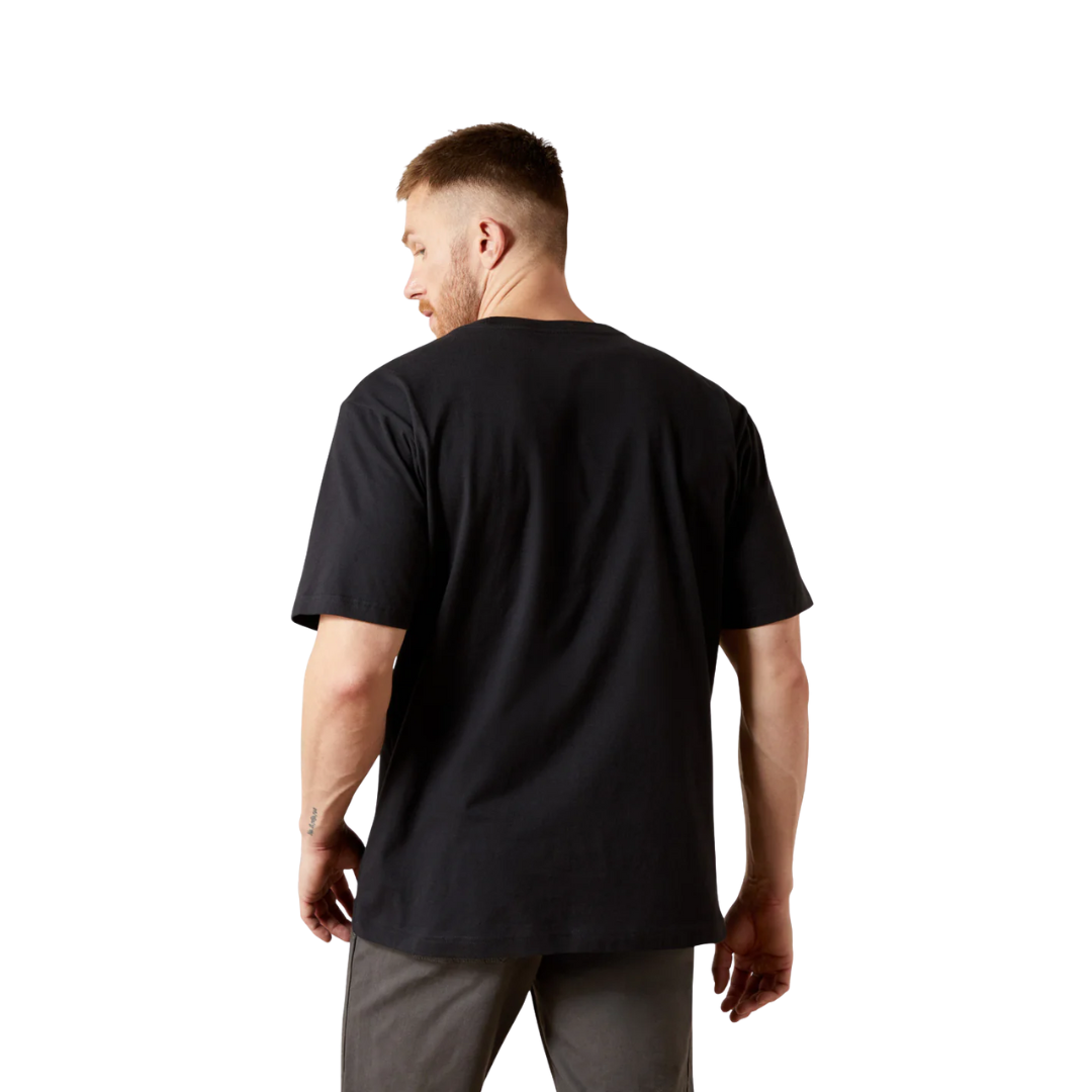 Ariat Men's Rebar Cotton Strong Black Tee Shirt