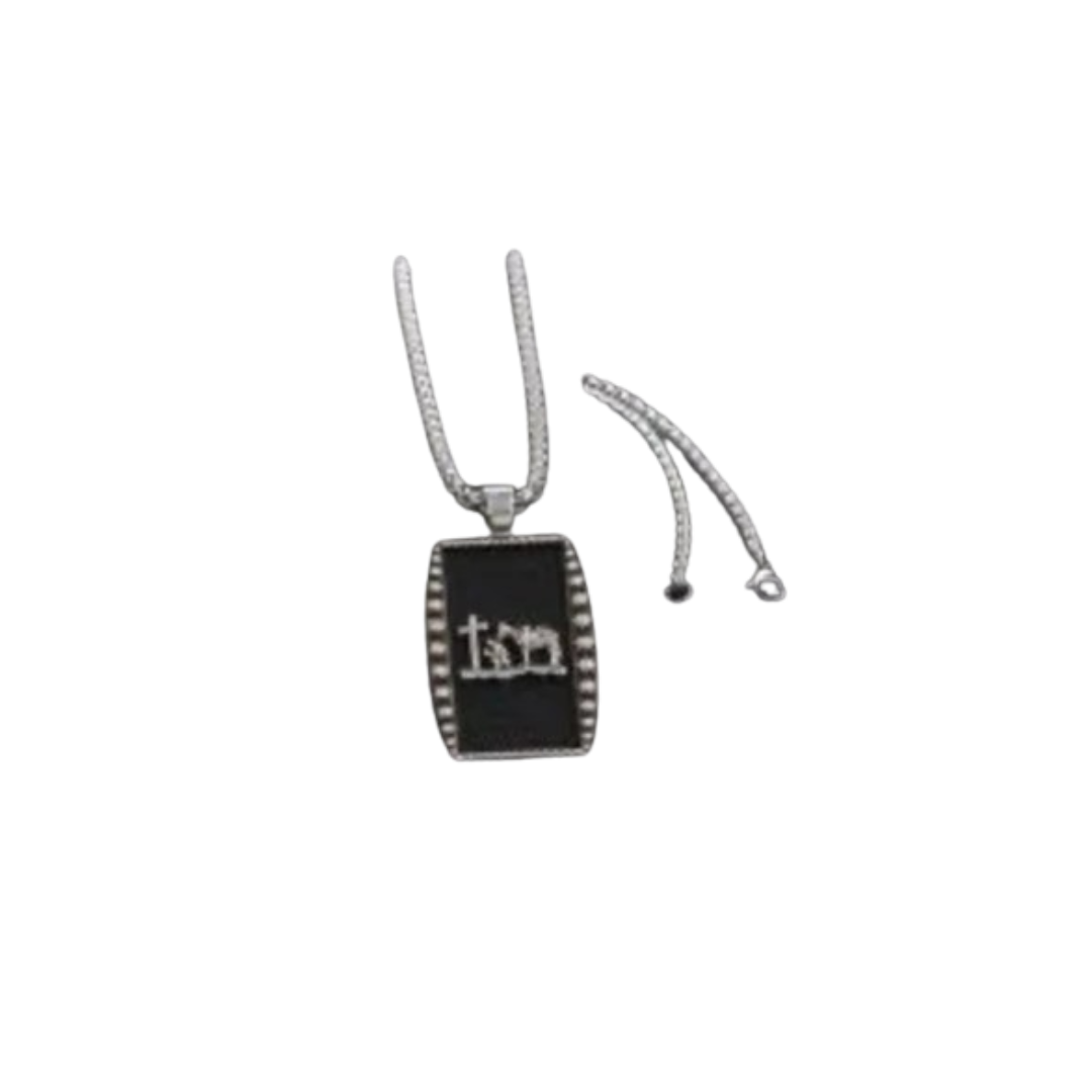 M&F Men's Strike Black Necklace