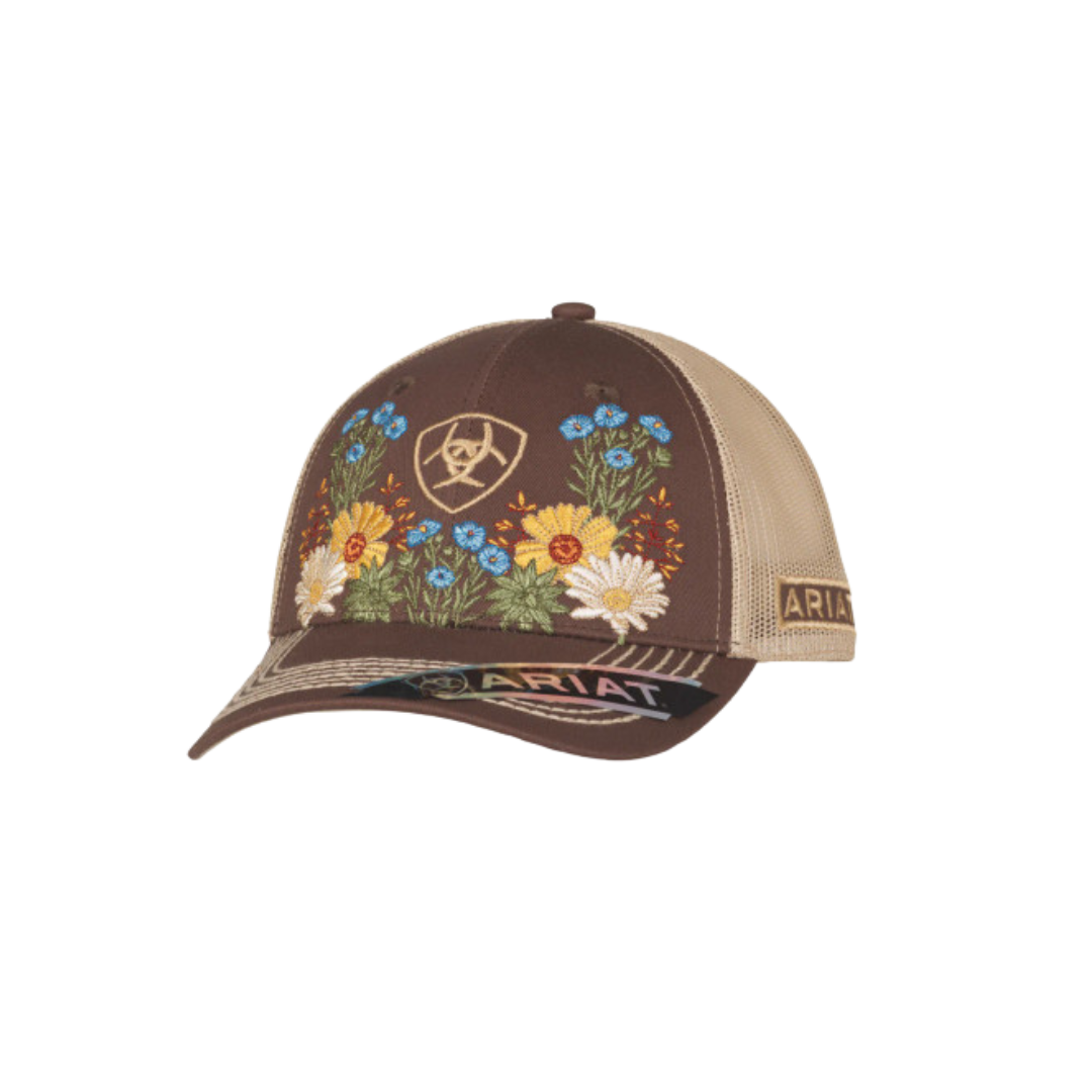 Ariat Women's Snapback Vintage Flowers Brown Cap