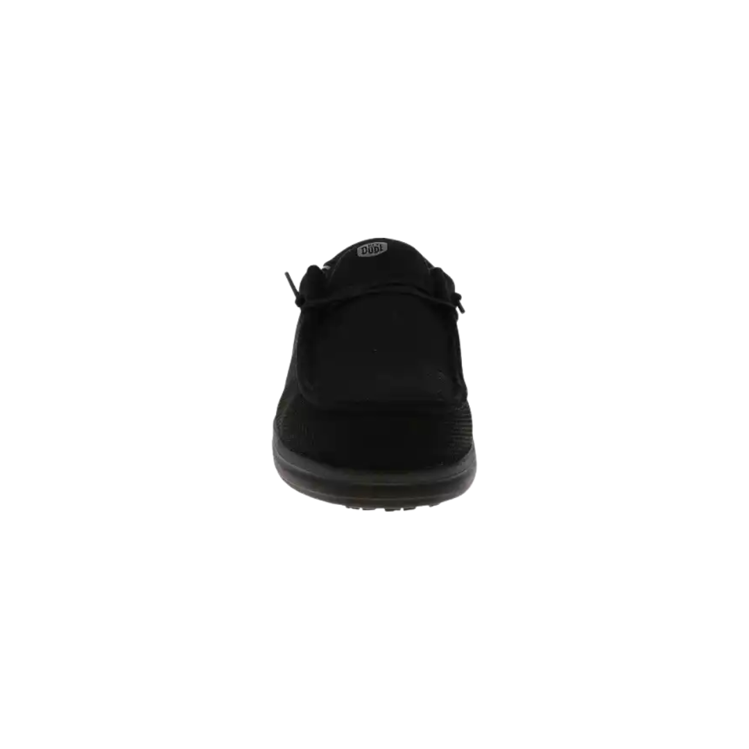 Hey Dude Men's Wally Carbon Work Black Shoes