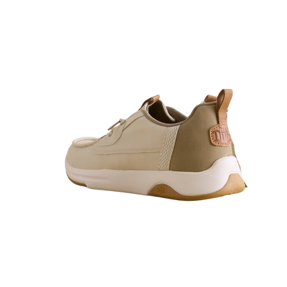 Hey Dude Men's Wally Drift Silver Birch White Shoes | Lightweight