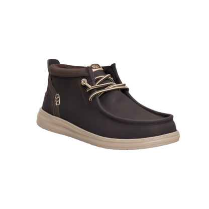 haidiです。 Hey Dude Men's Wally Grip Craft Leather Shoe - Cowpokes Work & Western