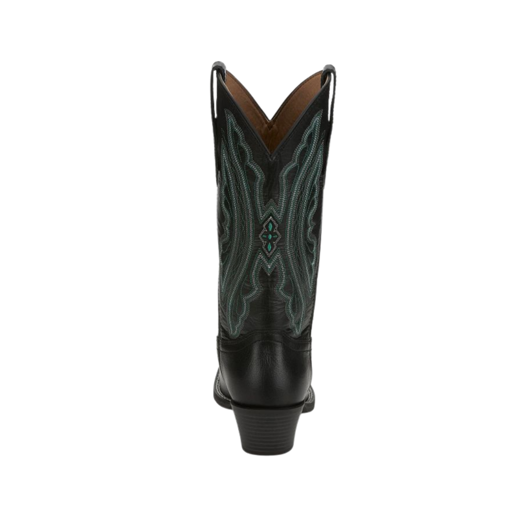 Justin Women's Rae Midnight Water Buffalo Black Boots