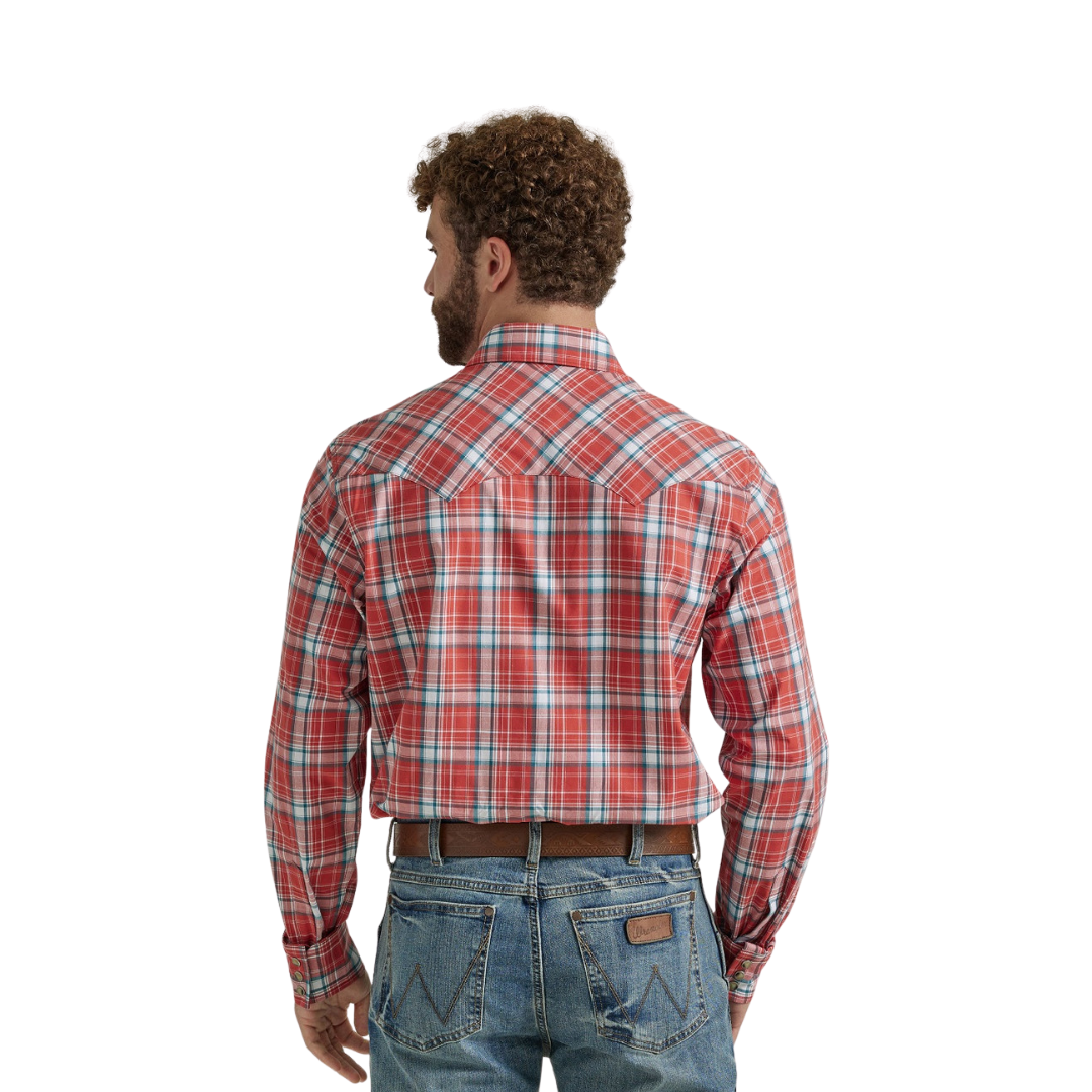 Wrangler Men's Retro Core Plaid Red Shirt