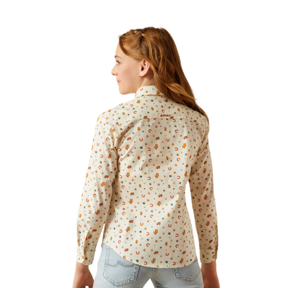 Ariat Youth Girl´s Team Kirby Sienna Allover Print Shirt