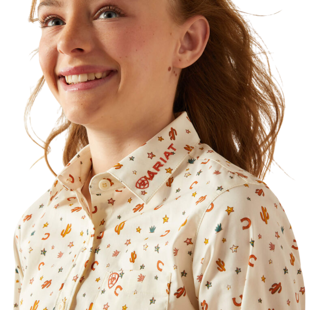 Ariat Youth Girl´s Team Kirby Sienna Allover Print Shirt