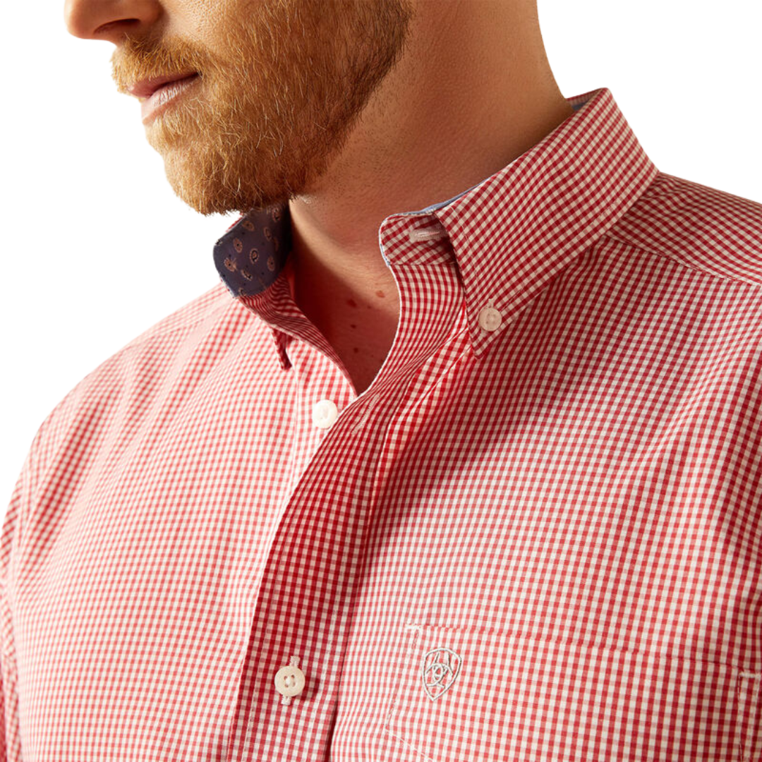 Ariat Men's Wrinkle Free Dane Classic Red Shirt