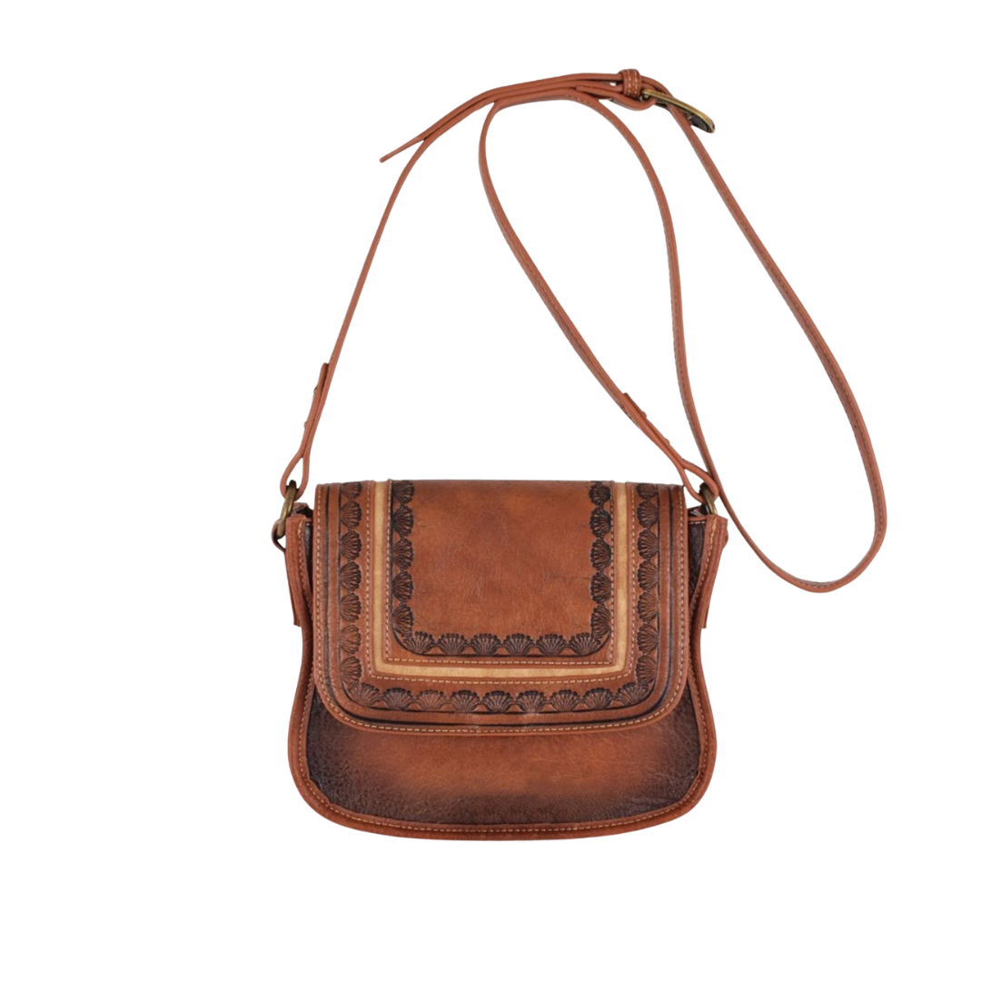 Justin Women's Sunburst Brown Saddle Bag