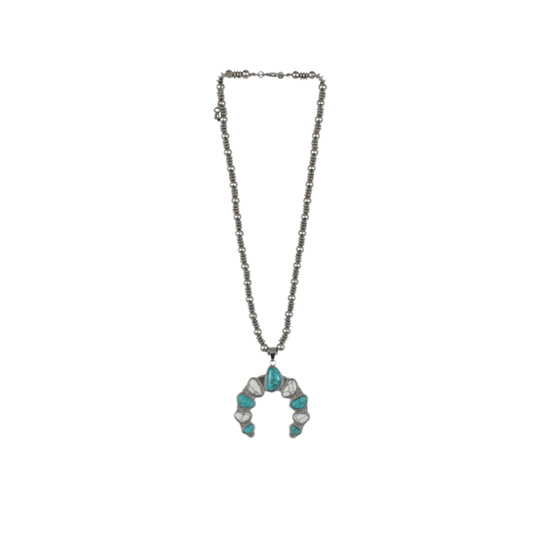 Justin Women's Chain Turquoise Necklace