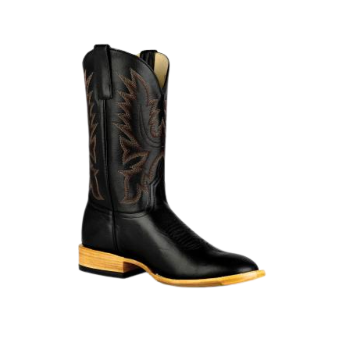 Horse Power Men's Round Toe Black Boots